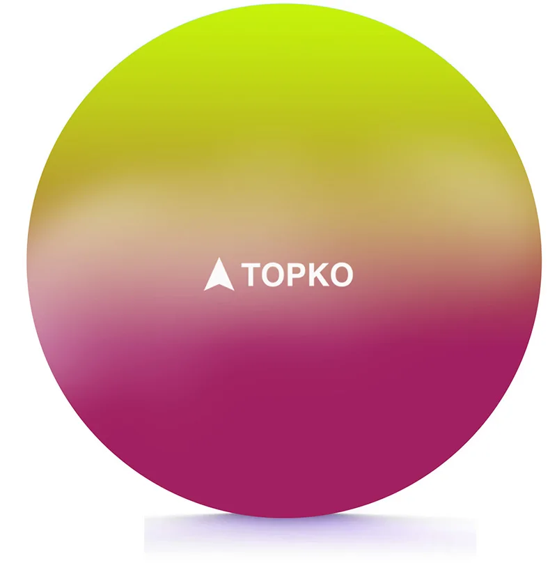 Мячи для упражнений TOPKO с радужным градиентом тренажерный зал надувные мячи йоги ручной насос фитнеса 65 см