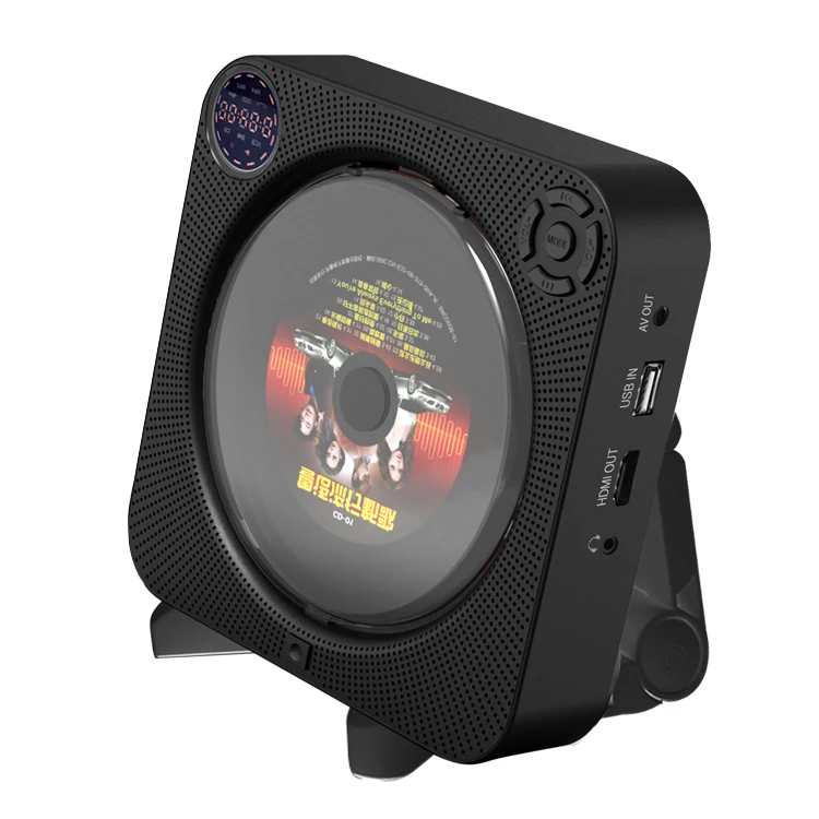 
Portable Music CD Player Wireless Wall Mountable Home Audio Boombox with Remote Control FM Radio cd player bluetooth 