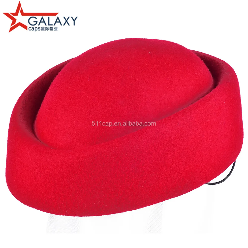 Wool stewardess hat aviation hat high speed railway train stewardess women hat