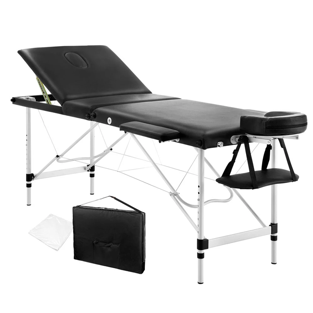 High Quality Luxury Foldable Portable Aesthetic Stretcher Massage Tables Adjustable Aluminum Massage Bed With Carrying Case