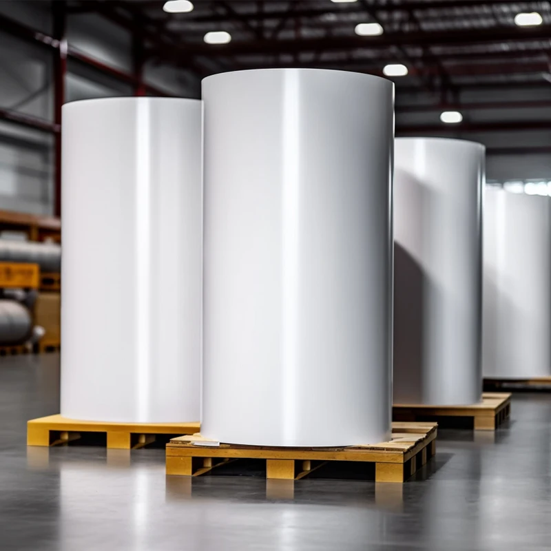 High quality  glossy sticker paper for inkjet printer  adhesive labels stickers inkjet label  jumbo rolls