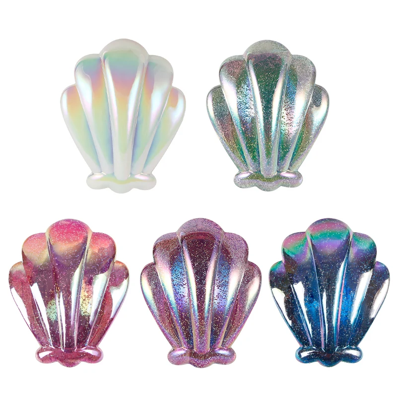 
Customized Fashion Beauty Glitter Shell Hair Comb Detangler Pet Dog Cat Hair Removal Brush 