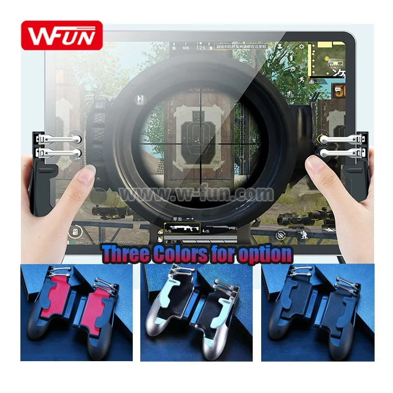 H11 Six Finger Pubg Gamepad for ipad Game  Controller Joystick with Gaming Trigger L2R2 Trigger fire button