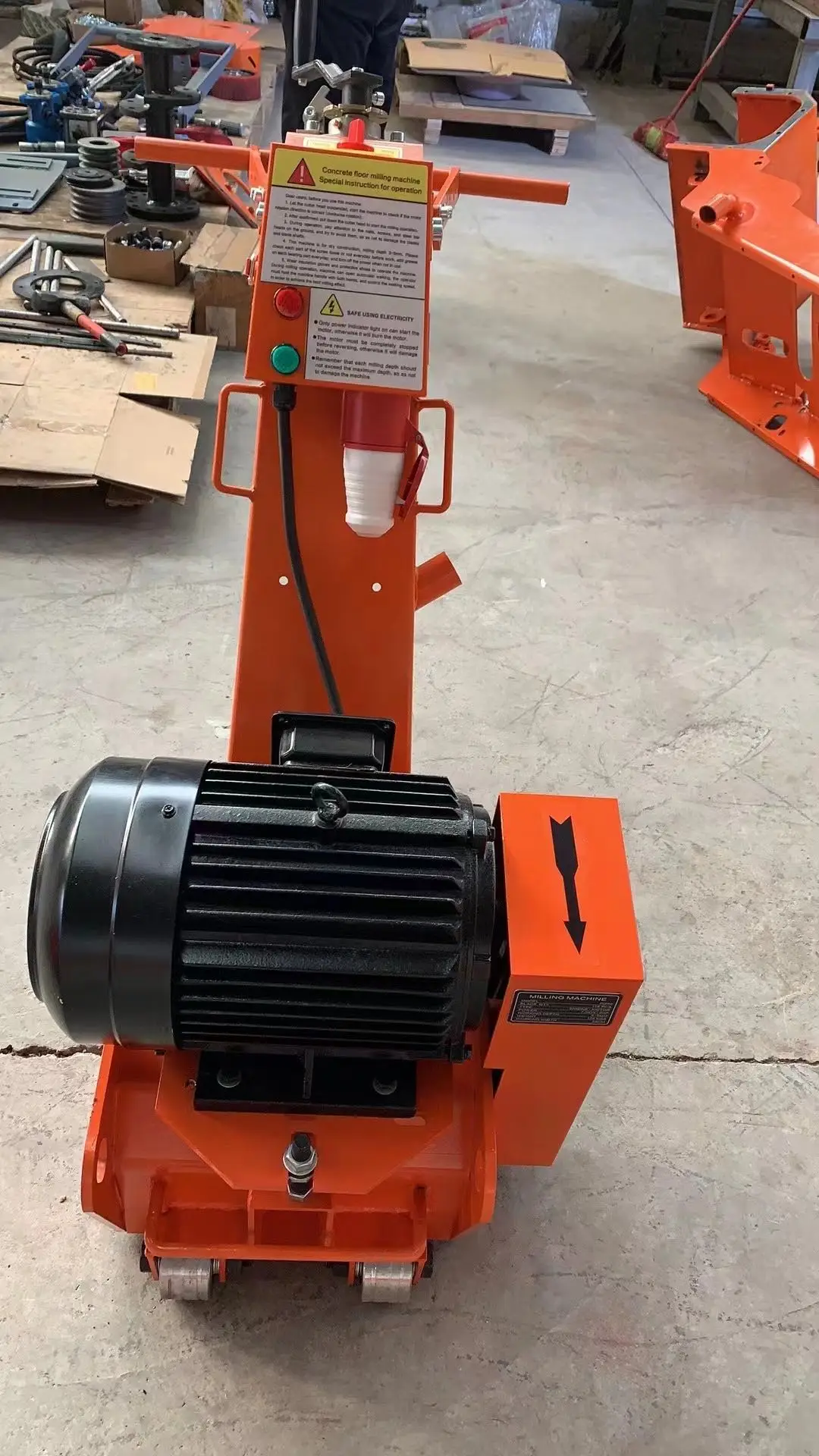 concrete walk behind floor scarifier asphalt milling machine