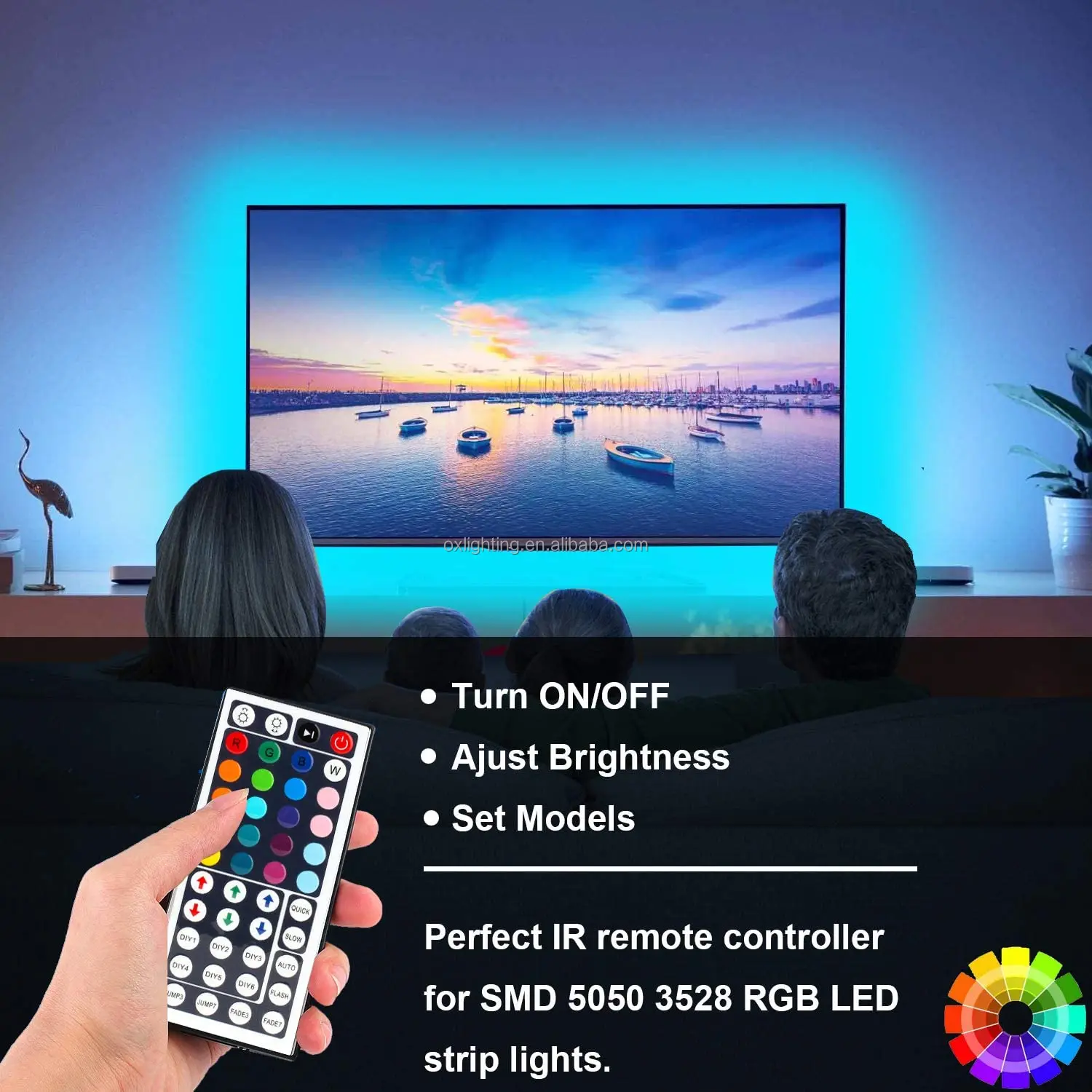 Led Controller 44 Key Lighting Control Ir Remote  Rgb Led Strip Light Controller Controlador for 5050 2835 RGB LED Strip