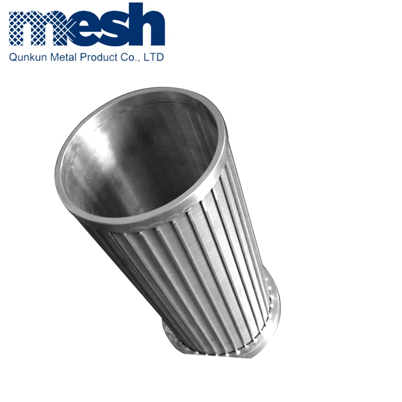 
Stainless steel 304 316 parabolic johnson sieve pipe wedge wire screen filter 
