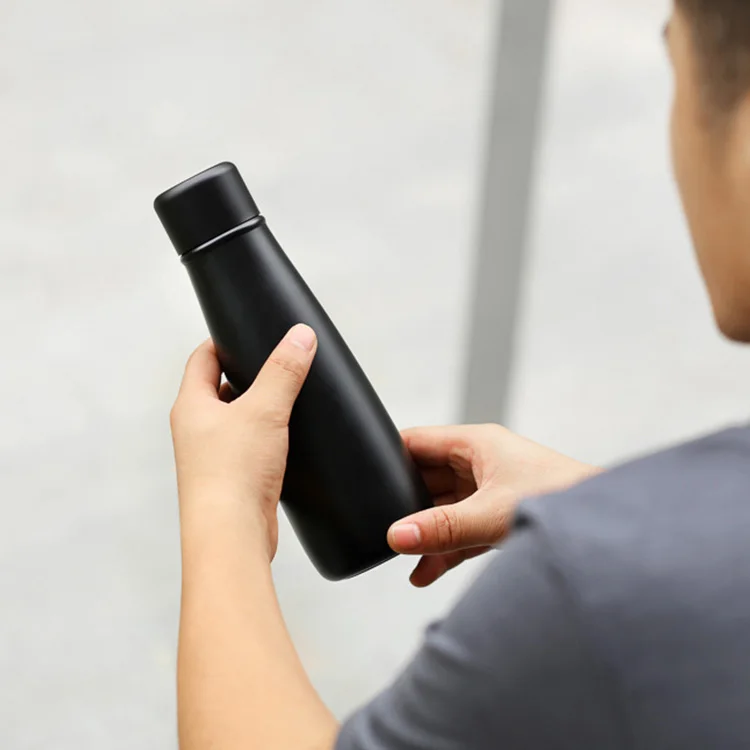 2022 New Smart Dual Wall Alarm Clock Mode White Cute Reusable Water Bottle