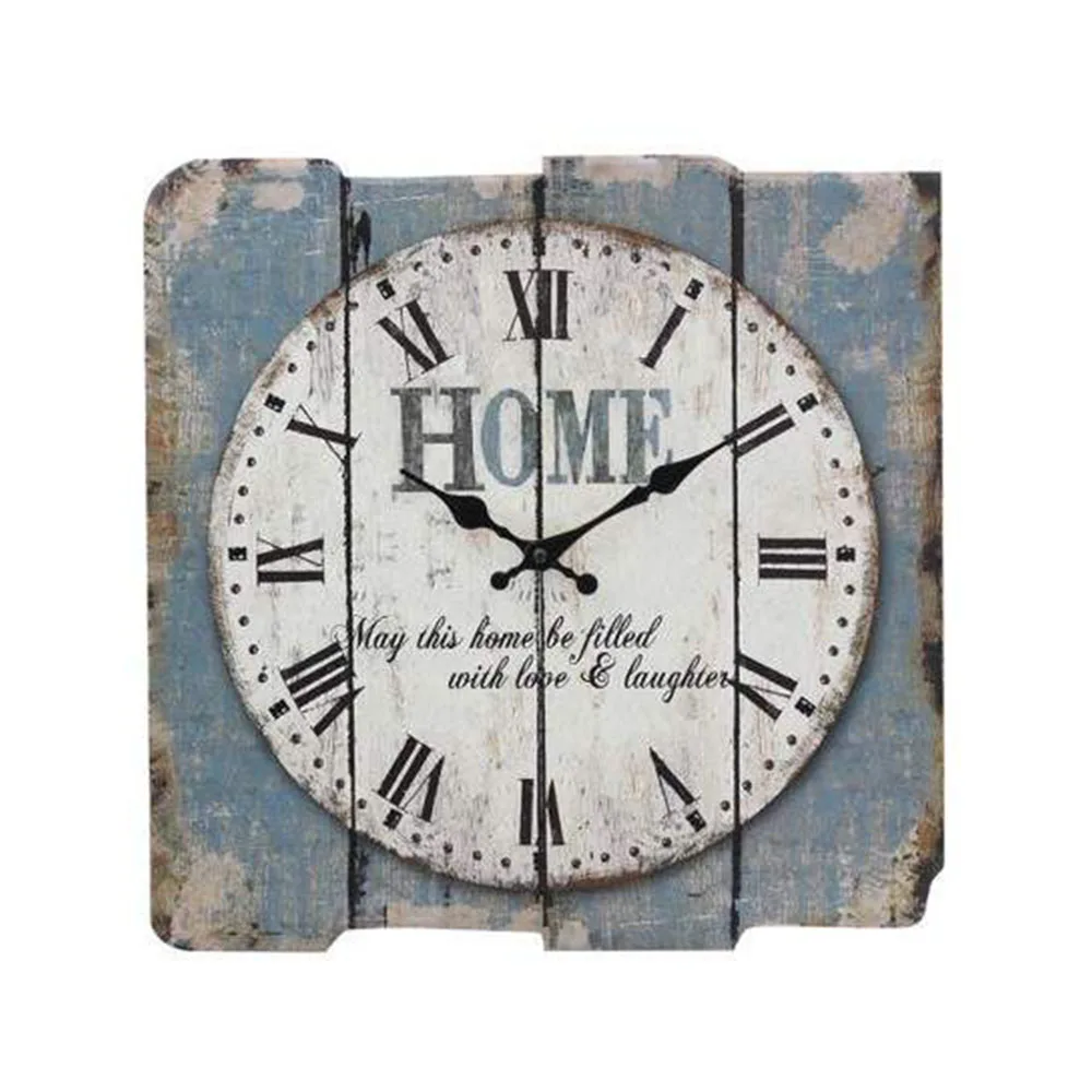 Большие римские цифры, тяжелая винтажная деревянная рамка, металлические настенные часы для гостиной, Декор, большие декоративные часы, большие размеры