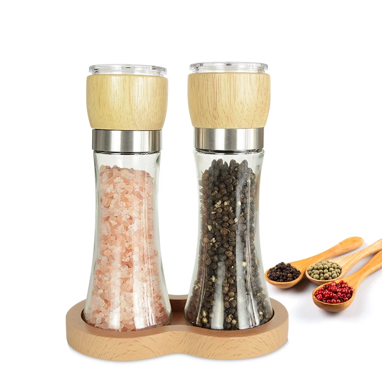 Adjustable Coarseness Wood Salt and Pepper Grinder salt Mill pepper mill