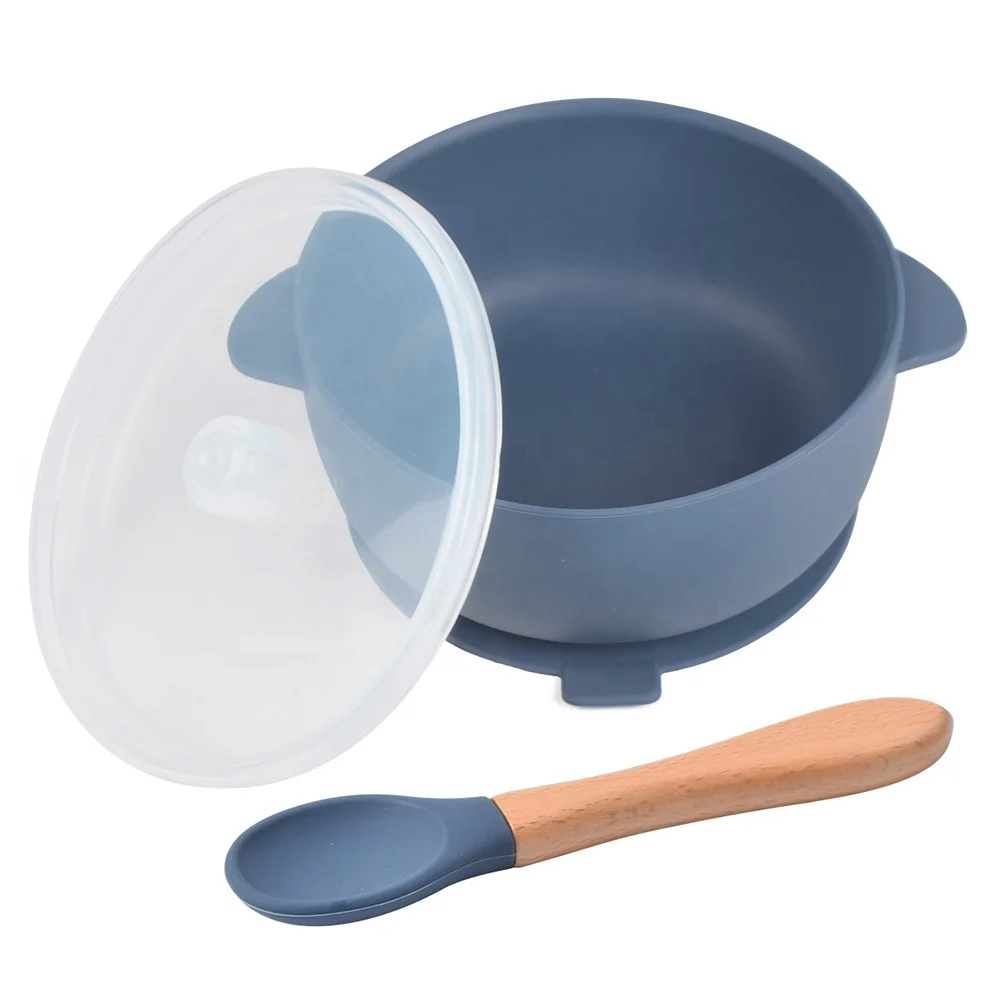 Children tableware baby feeding silicone baby bowl