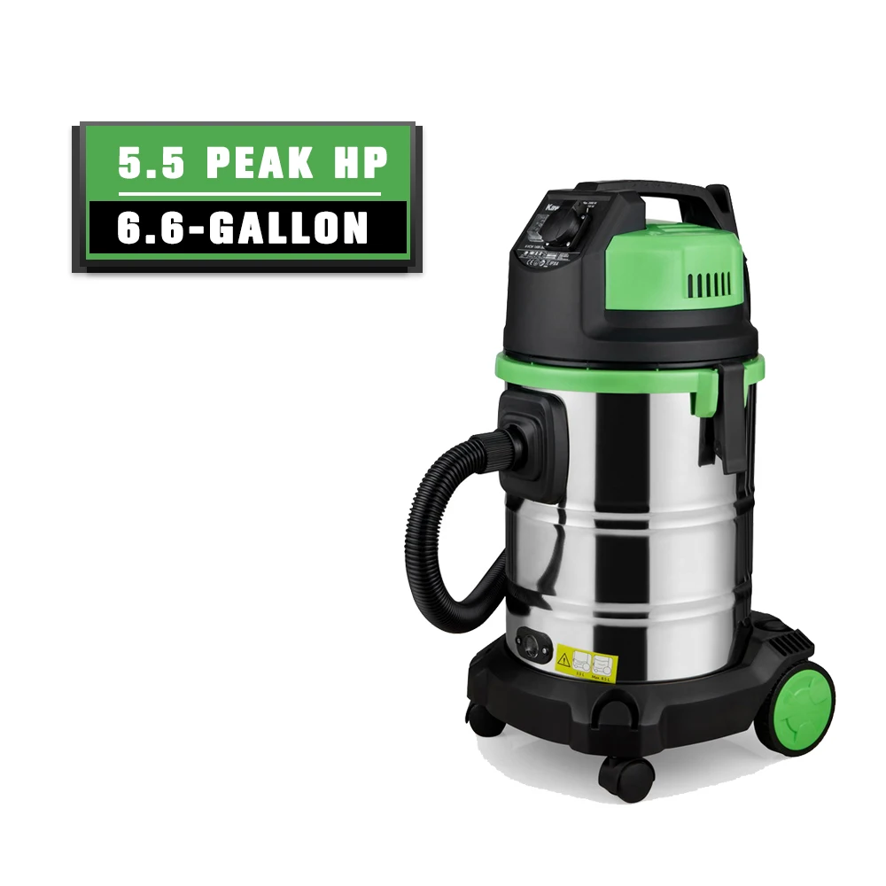 Jienuo профессиональный класс мокрого и сухого пылесоса Bagless 30ltr промышленный 1400 Вт 230 В JN503-30L питания из нержавеющей стали