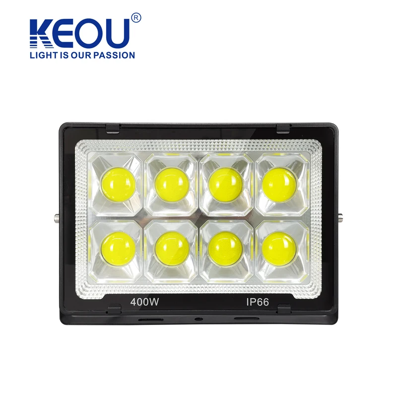 KEOU PMA Material 400W Flood Light Anti-knock Aluminum LED OEM ODM Led 100w 80 Surface Mount 200 W Led Projector Flicker Free