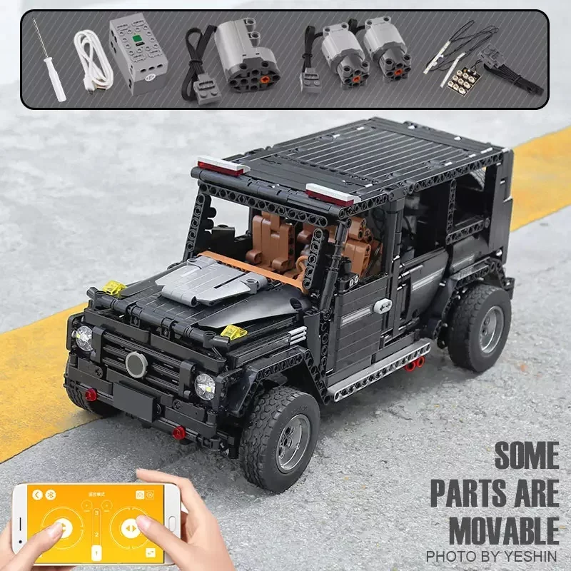 Mould King 13070 SUV Off-Road Vehicle High-Tech Car Moc App Version Car Building Blocks Set For Birthday Gifts