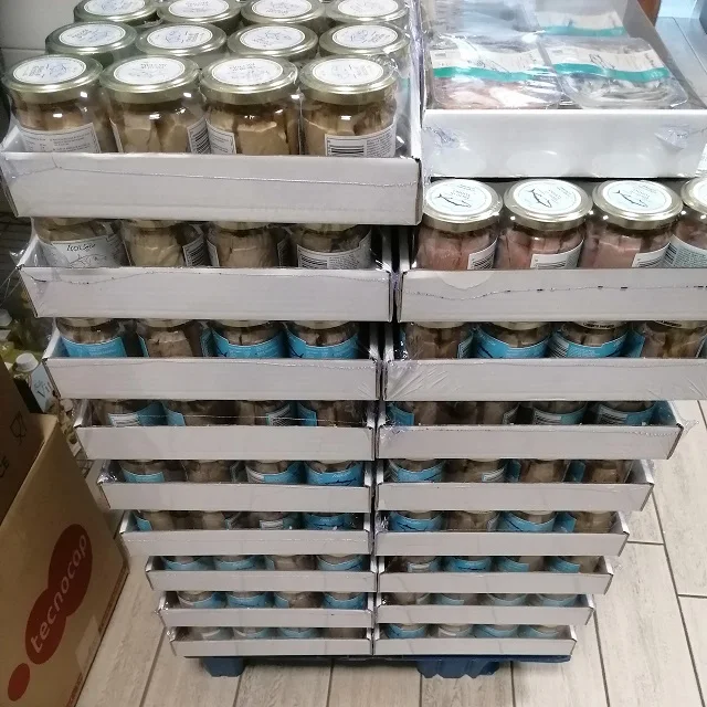 Best Sales 100% Tuna Fillets Sardinian Sea Water Handmade Processing in Glass Jar Canned Fish Preserved in Oil 200 gr