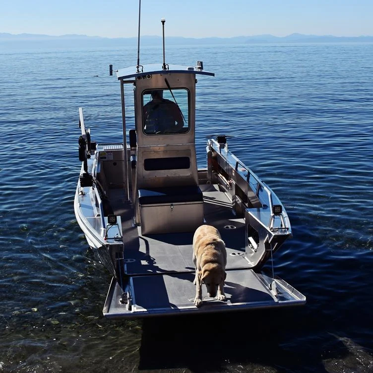 5.8 meters strong aluminum deep v hull working boat landing craft