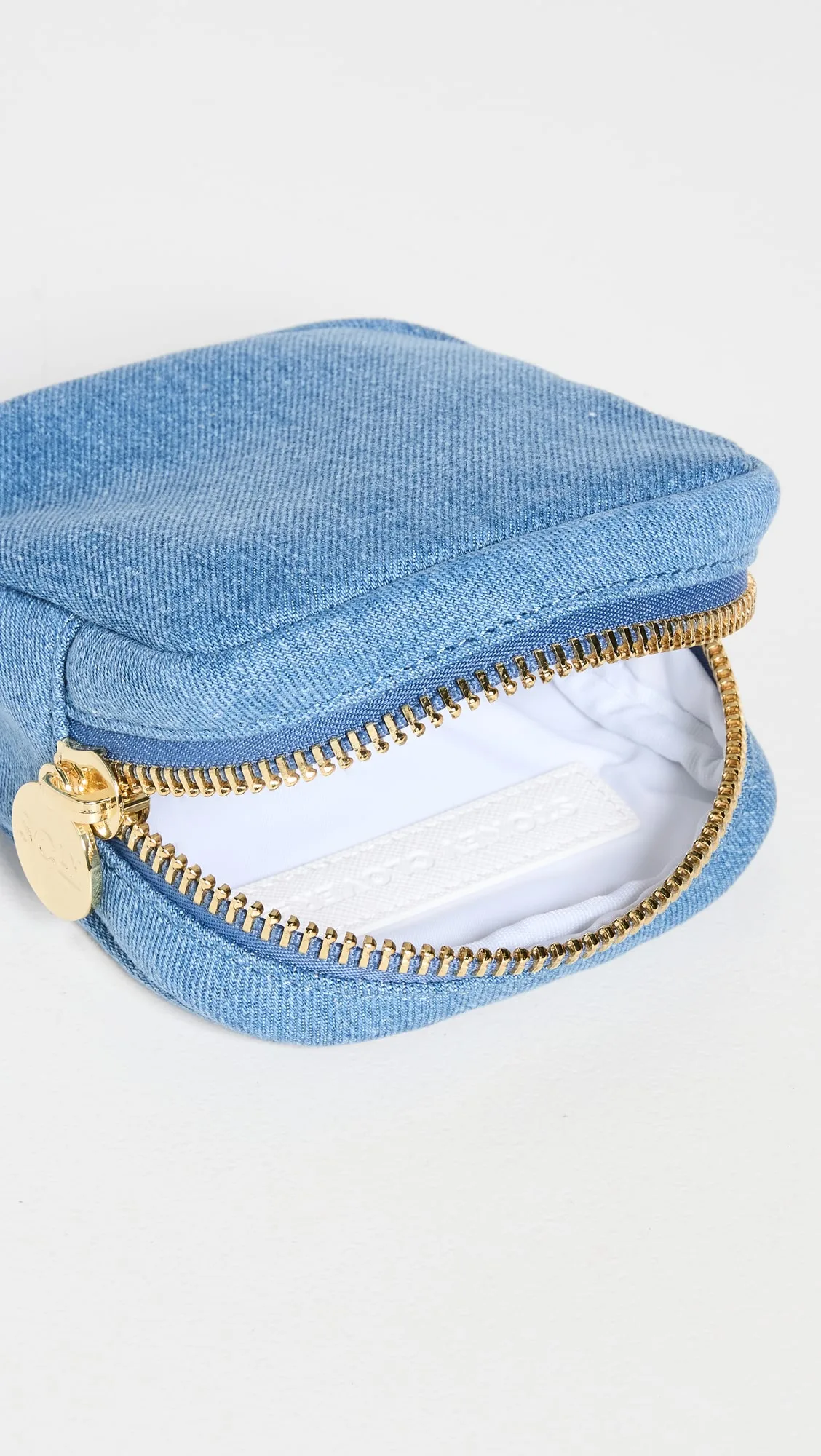 Travel Pattern Jean Beauty Bag Outdoor Denim Cosmetic Bag Foldable Cotton Makeup Bag