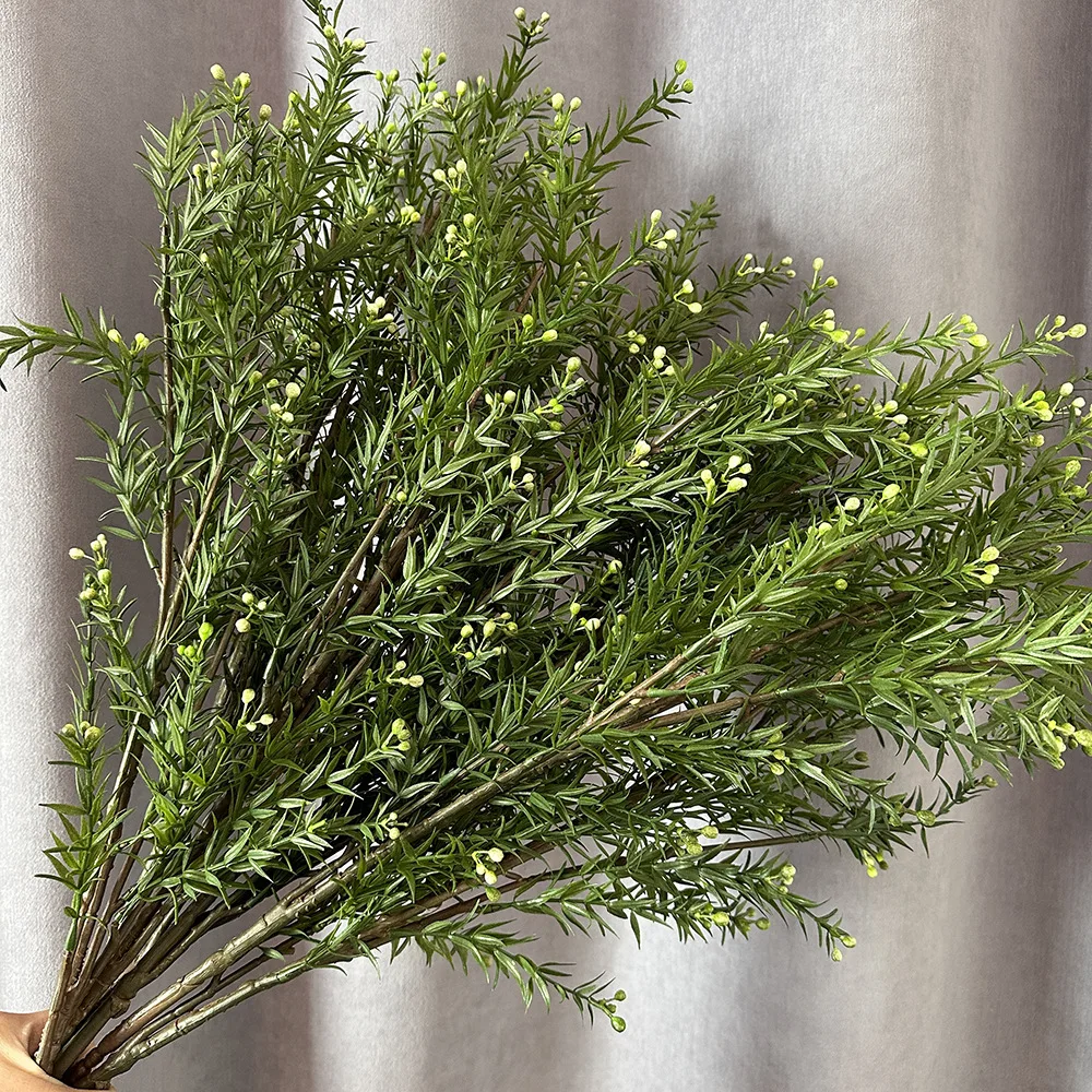 green plants Cross-border simulation christmas plant pine needle christmas tree hanging frost home decoration leaf ornaments