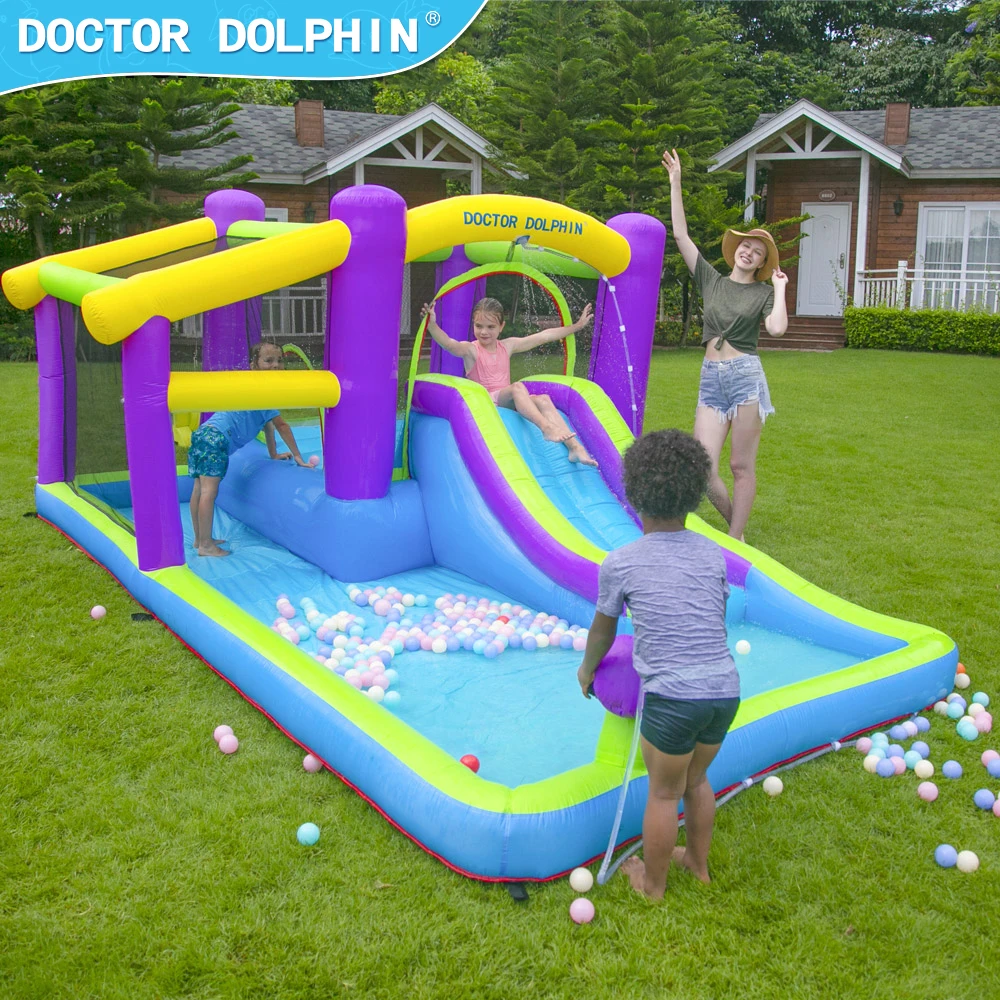 Bouncing Bouncy Castle Water Slide Inflatable With Jumping Bouncy For Sale