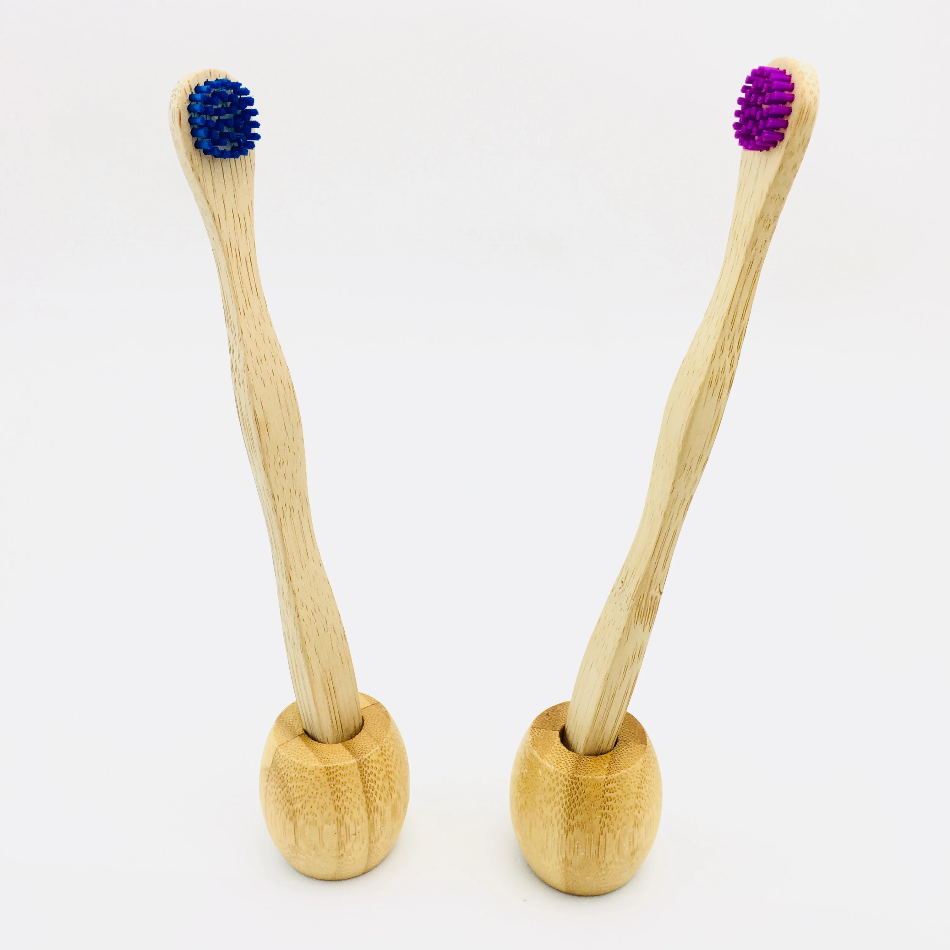 
Eco friendly plastic free 100% organic bamboo tongue cleaner brush 
