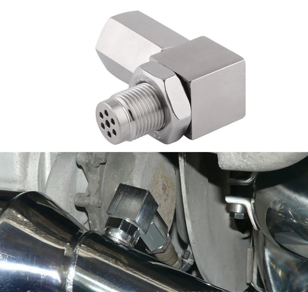 Universal Oxygen Sensor Extender 90 Degree 02 Bung Extension Catalytic Converter O2 Oxygen Sensor Spacer