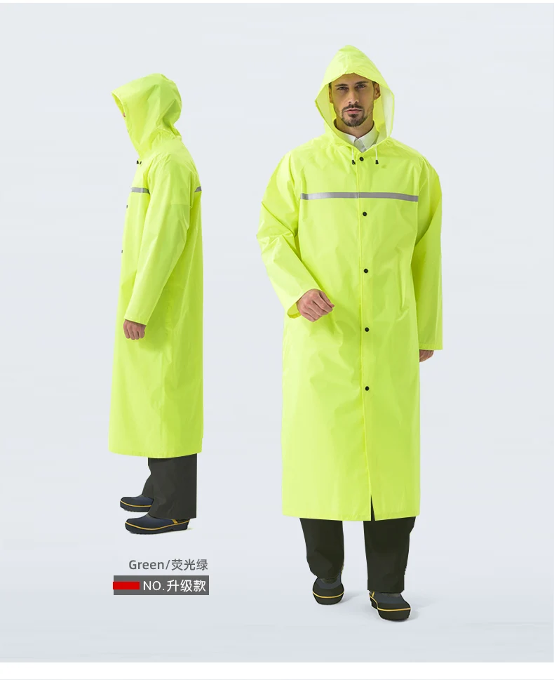 Durable High Quality Rain Cloth Rain Poncho Polyester 100% Waterproof with Hood for Raining Worker Peoples