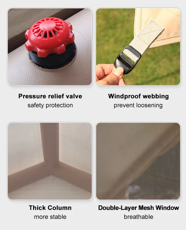 GINLOE Portable air-conditioned small outdoor air tents for camping