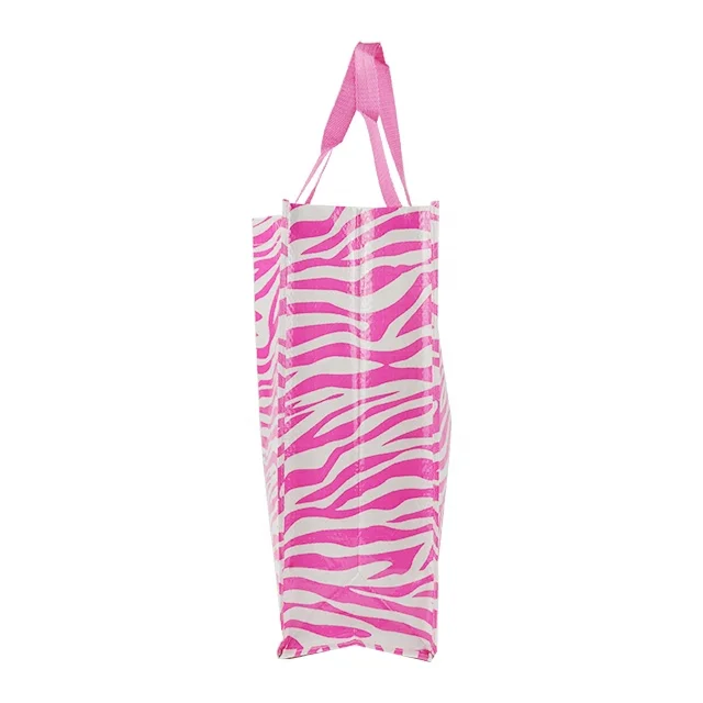 OEM/ODM Shopper Tote Customized Zebra Pattern Lamination Shopping Cheaper PP Woven Bag