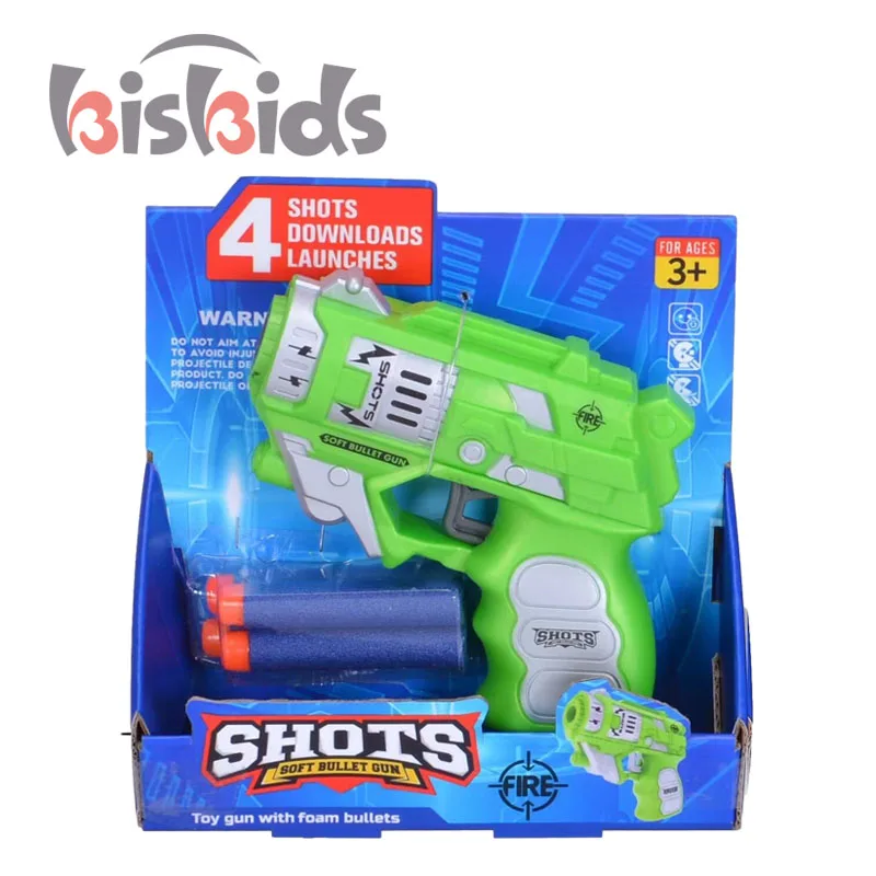 2023new Plastic toy soft bullet gun for kids shoot with 4 soft bullets