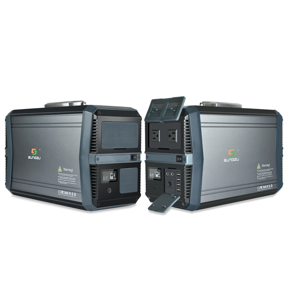 Sungzu Top Quality Power Station 1500W  Reliable Solar Generator 417600mAh Universal  Residential Outdoor Solar Power  Charger