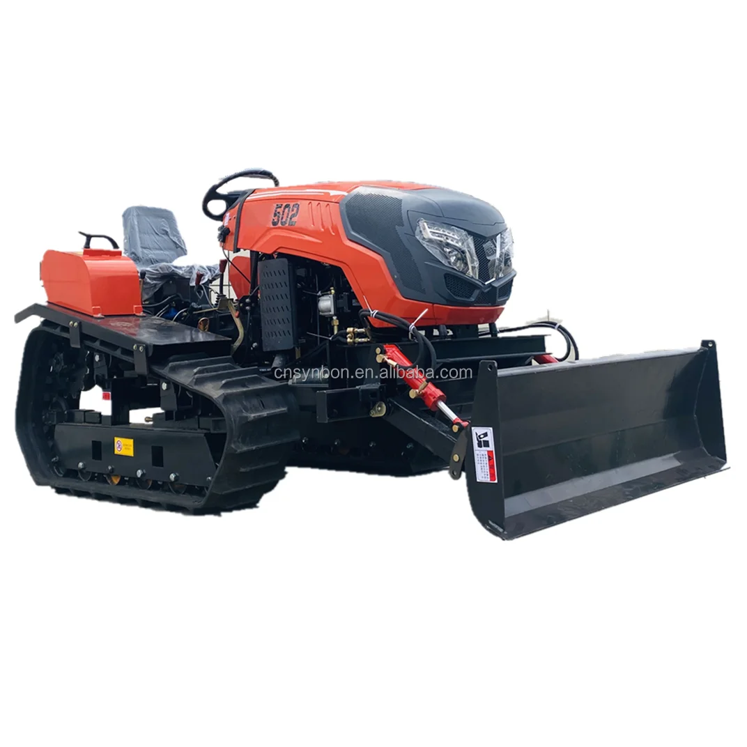 Сельскохозяйственный гусеничный культиватор SYNBON, роторный культиватор, земляной дизель, дискокосилка, роторный культиватор, мини гусеничный трактор