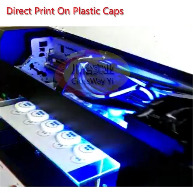 UV Printer A3 Print for Glass Phone Case Wood Metal Bottle Multifunction LED Digital UV Flatbed Printing Machine