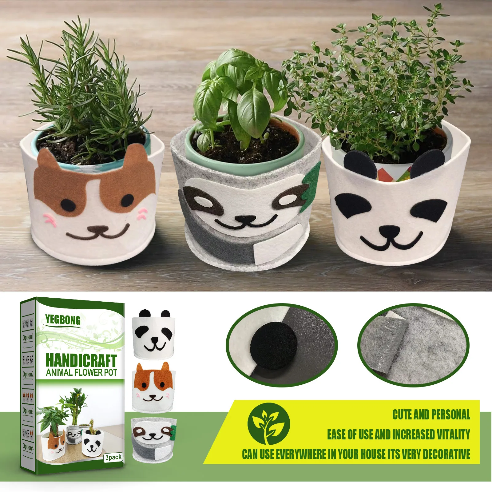 Цветочные горшки с мультяшными животными домашнее украшение миниатюрная модель для рабочего стола цветочный горшок суккулентов ручной работы в горшке