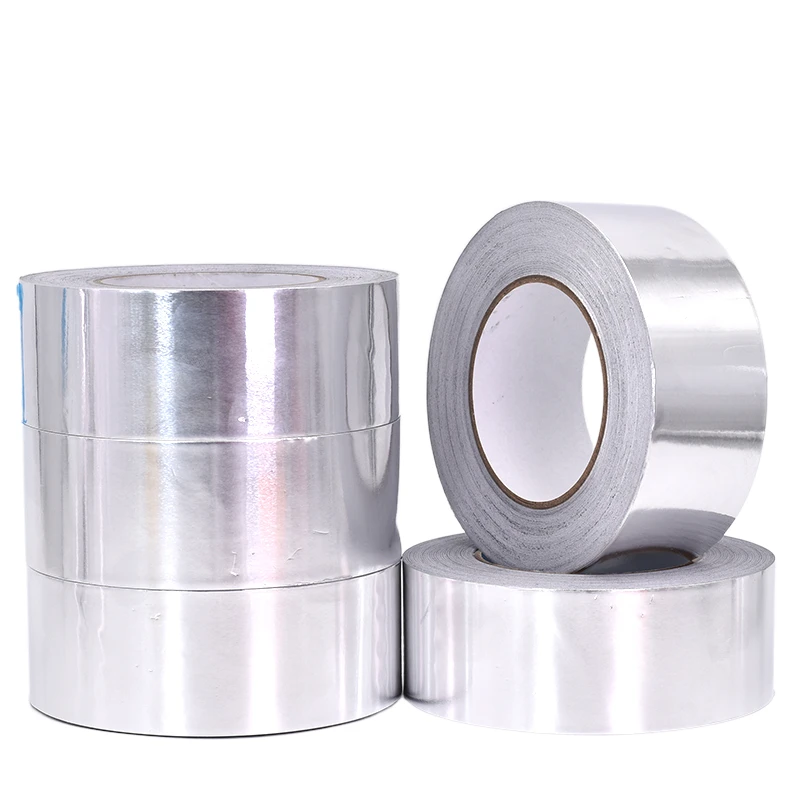 backed roll high super strong self adhesive temperature aluminum foil duct Aluminum Foil Adhesive Tape