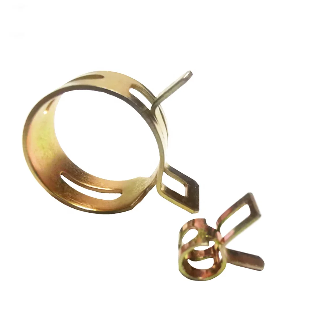 Constant tension automotive hose clamp Mn65 steel spring band hose clamp