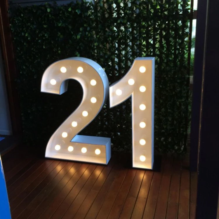  Large Marquee Letter Sign Wedding Decoration Event led Light bulb Letters Numbers