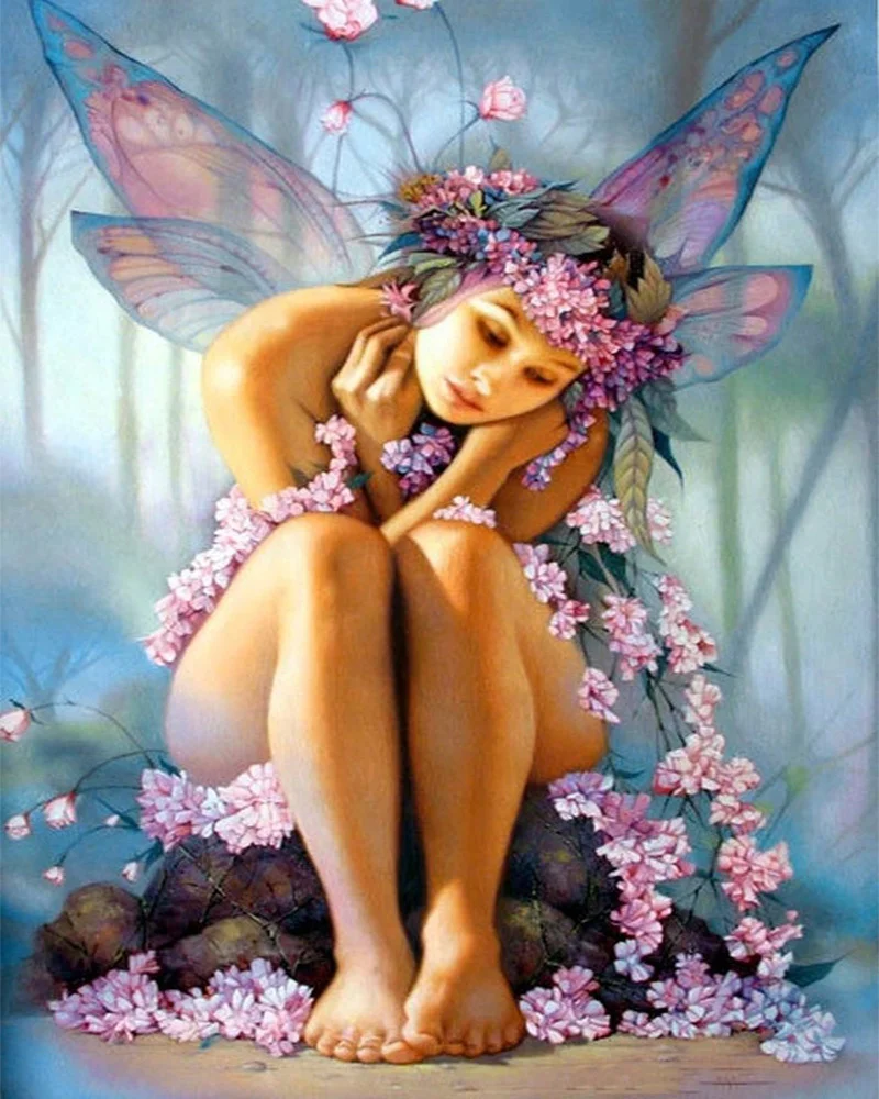 
Hotsale New Cross Stitch Embroidery Kits Sexy Girl in Japanese Anime 