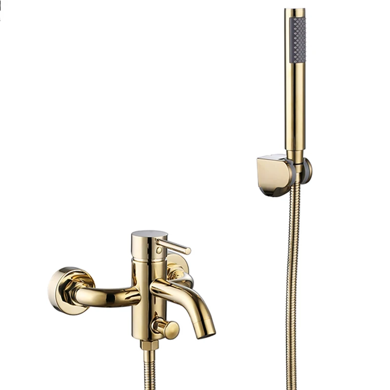 Kaiping manufacturer shower mixer royal gold bathroom  brass faucet