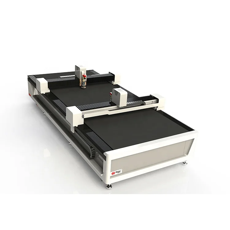 Double Head Independent Hosiery Cloth Cutter Geotextile Carbon Fiber Fabric Cutting Machine