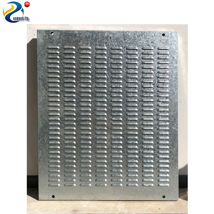 bridge type hole antiskid steel perforated metal mesh plate slotted hole