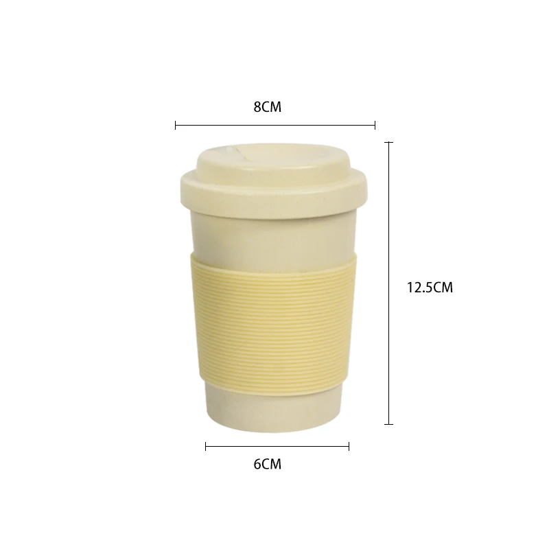 Factory Hot 12oz 15oz 20oz Travel Coffee Mug Portable to go Tumbler Reusable Plastic Cups for Reusable Coffee Bamboo Glass