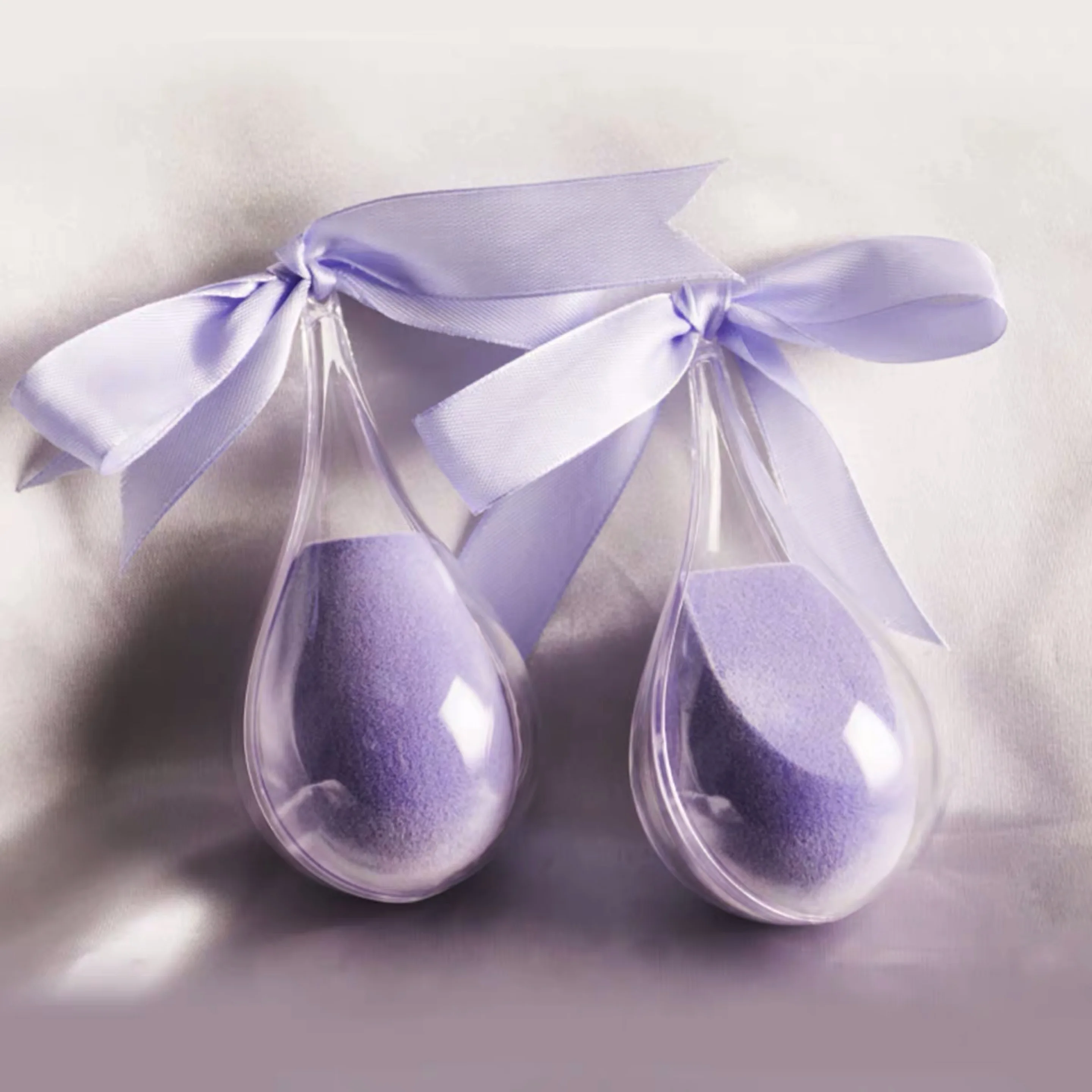 Wholesale Beauty Make Up Sponges Blending Microfiber Lavender Velvet