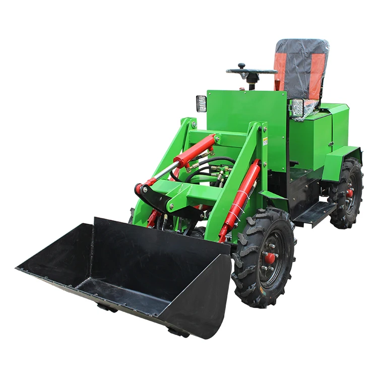 China manufacturer farm tractor mini skid steer loader with bucket