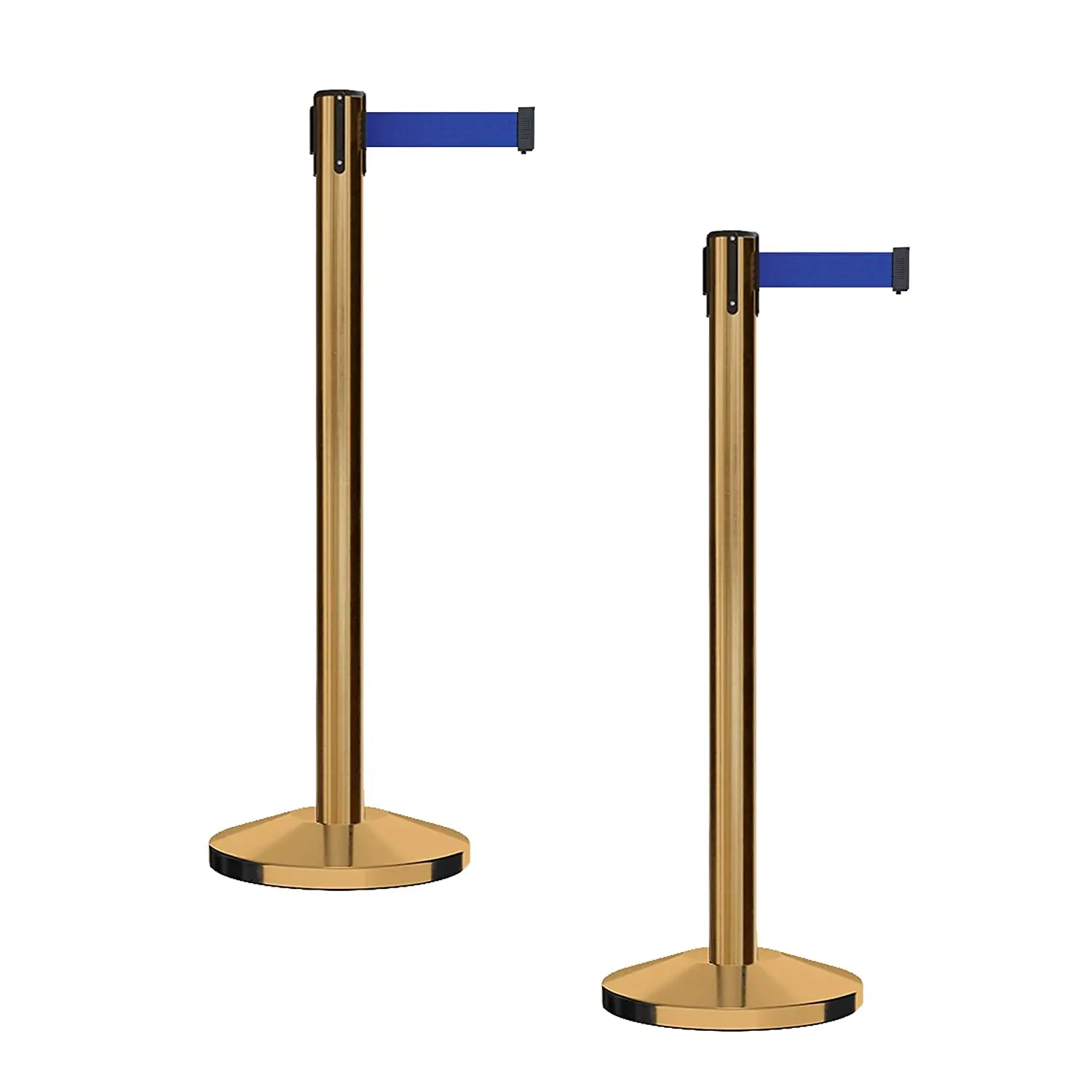 Classic Galvanized Titanium Retractable Belt Stanchion