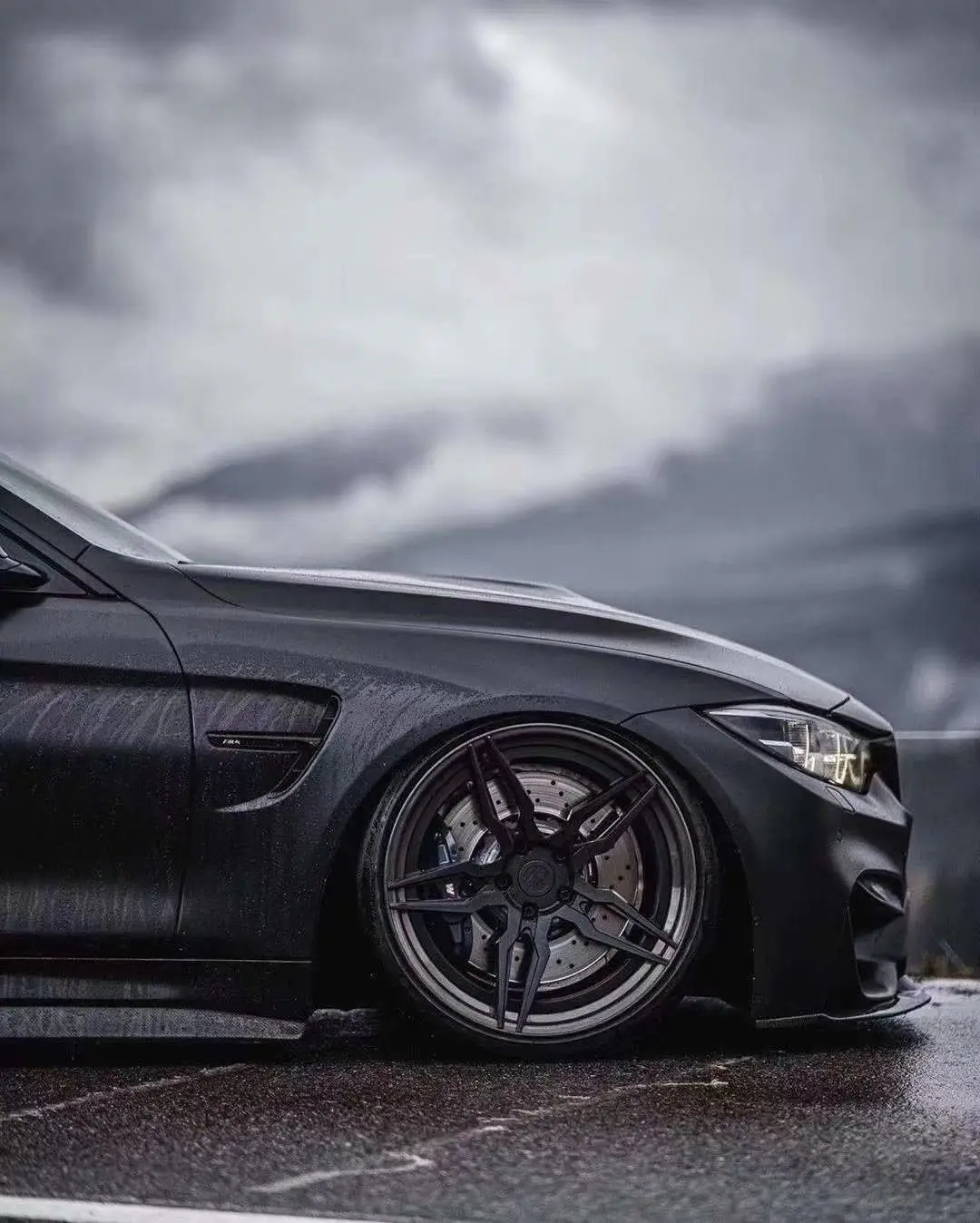 Ceramic Metal Satin Black Vinyl Wrap Film For Car