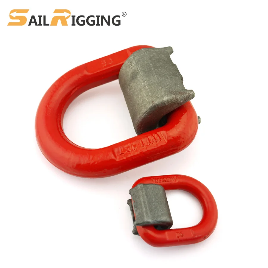 G80 Forged D Rings and Welded D-Rings Weld Forged Alloy Steel Safety D Ring with Wrap