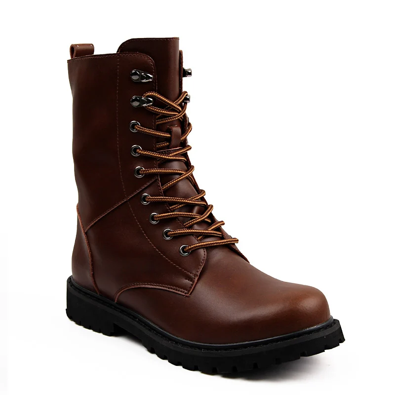 Высококачественные Кожаные Ботинки martin для повседневного ношения, мужские черные ботинки на шнуровке