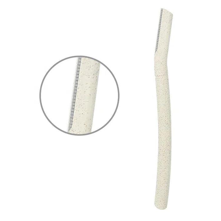 Facial Hair Removal Women Eyebrow Razor Trimmer Wheat Straw Eyebrow Shaving Razor