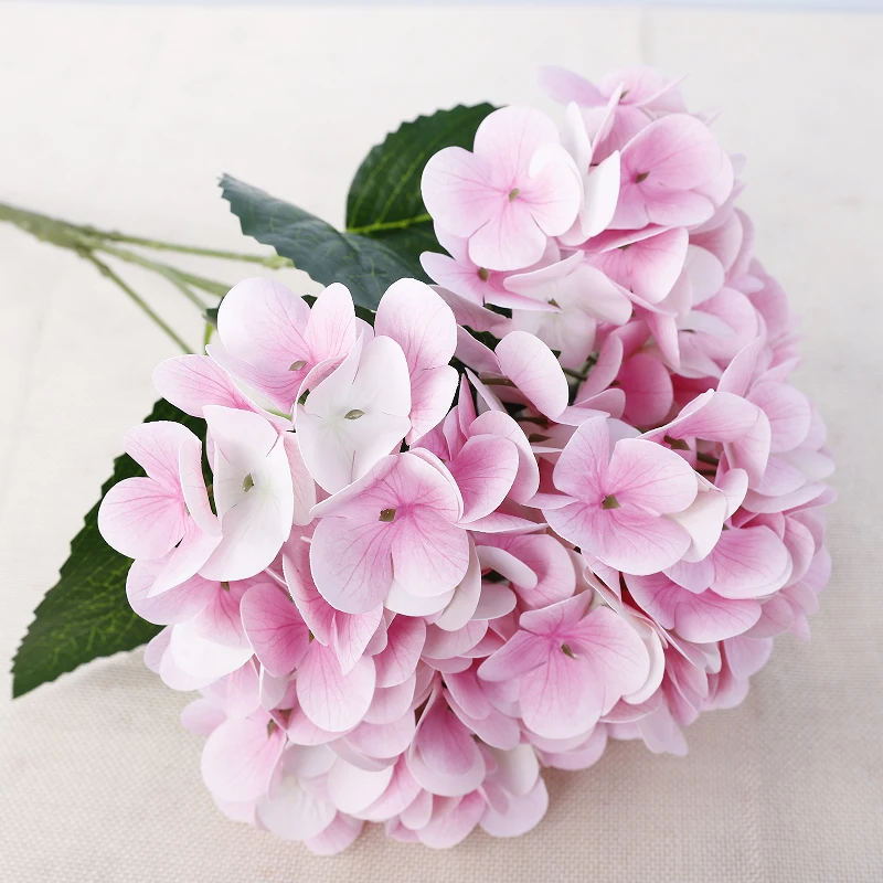 factory 5 heads artificial hydrangea arrangements wedding decoration flower simulation 3D LaTeX artificial flower ornaments