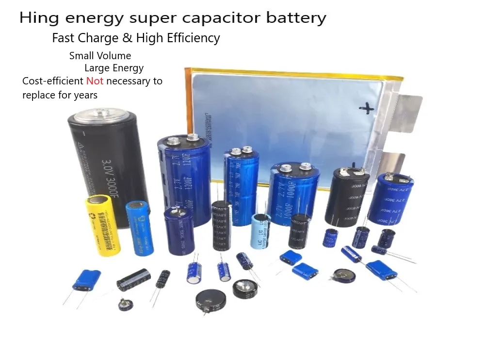 Start system ultra capacitor 3V 12V 16V 48V 400F super capacitor battery for electric Vehicle rechargeable power start system