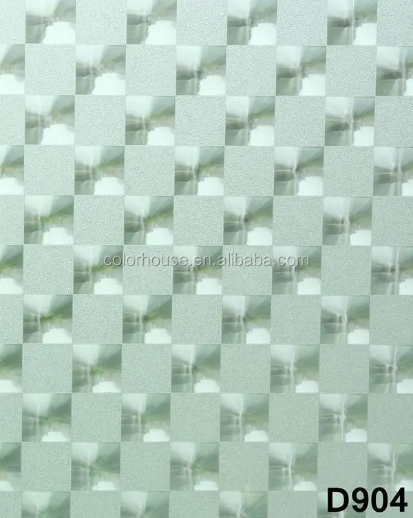 Decorative Frosted 3D Embossed Transparent PVC Privacy Film Self-Adhesive Window Sticker Glass Stickers D904